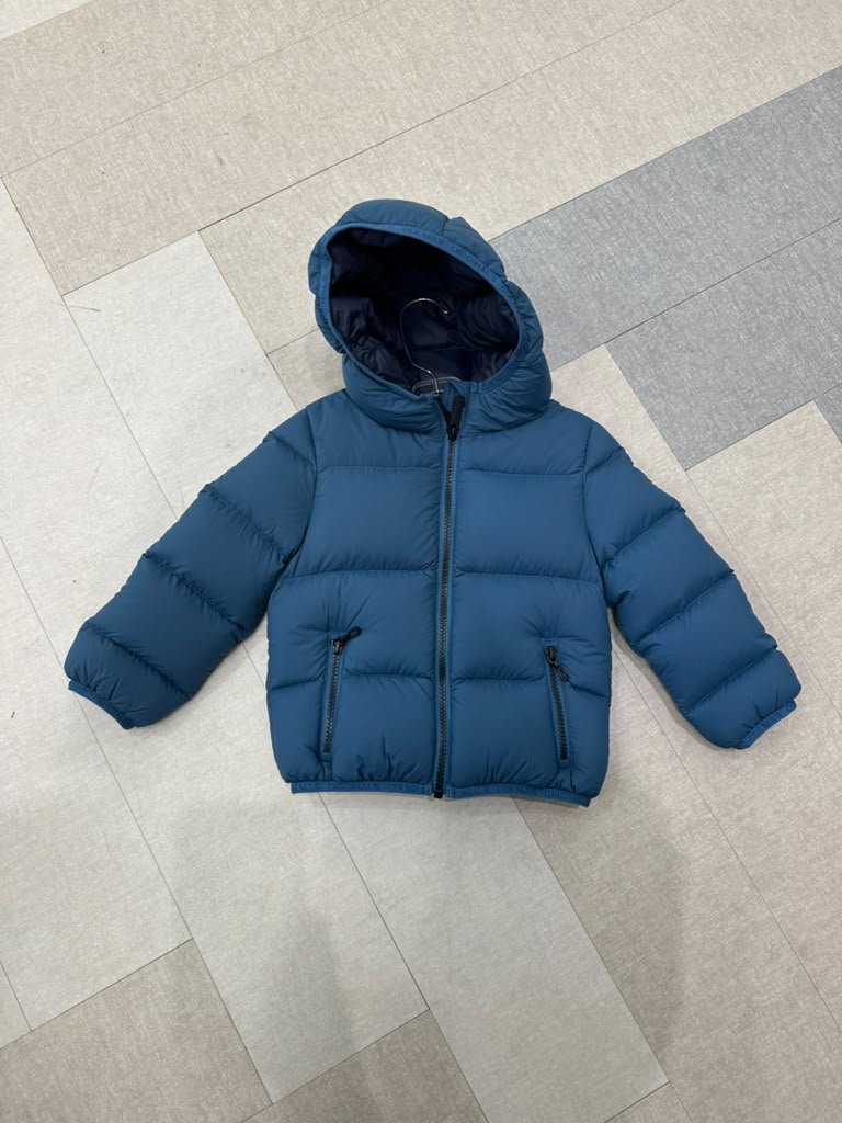 34000070A/4ZP BABY HOODIE QUILTED JACKET - SATELLITE-NAVY BLUE
