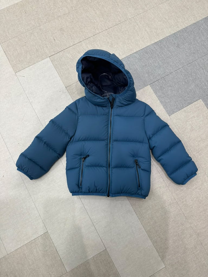 34000070A/4ZP BABY HOODIE QUILTED JACKET - SATELLITE-NAVY BLUE