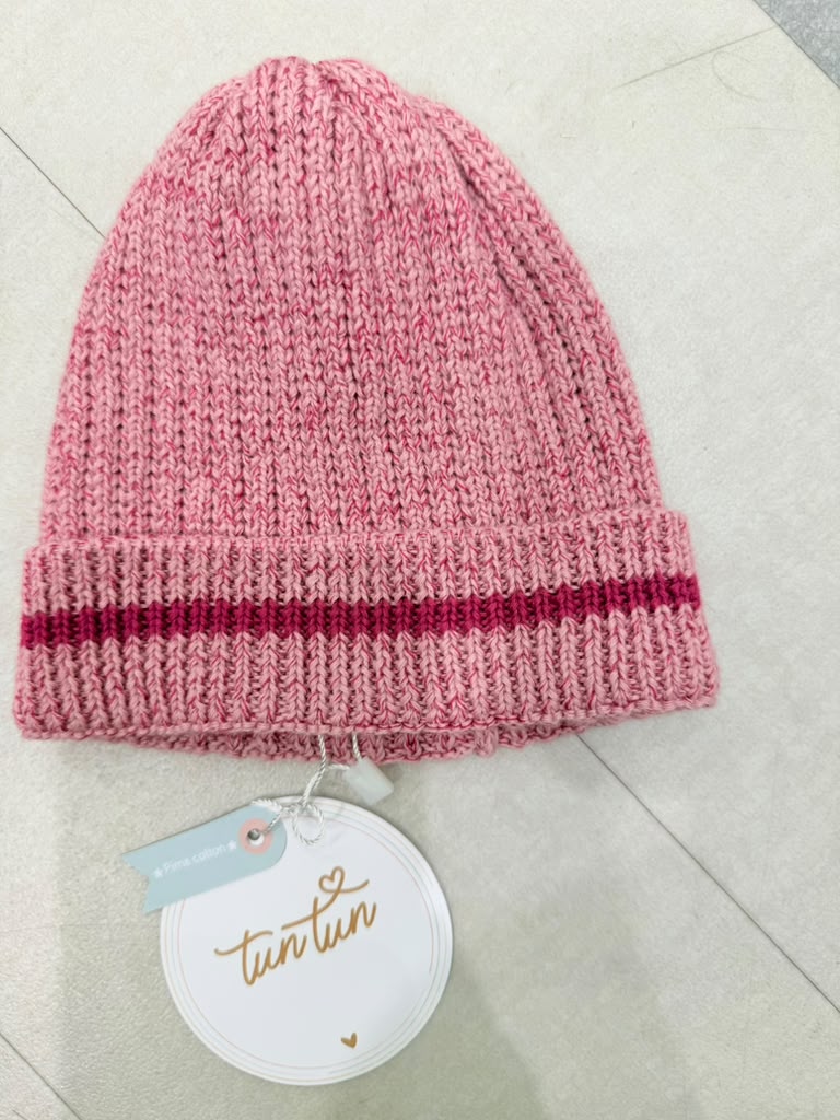 TC024QA KNITTED BEANIE - ROSE QUARTZ/RASPBERRY