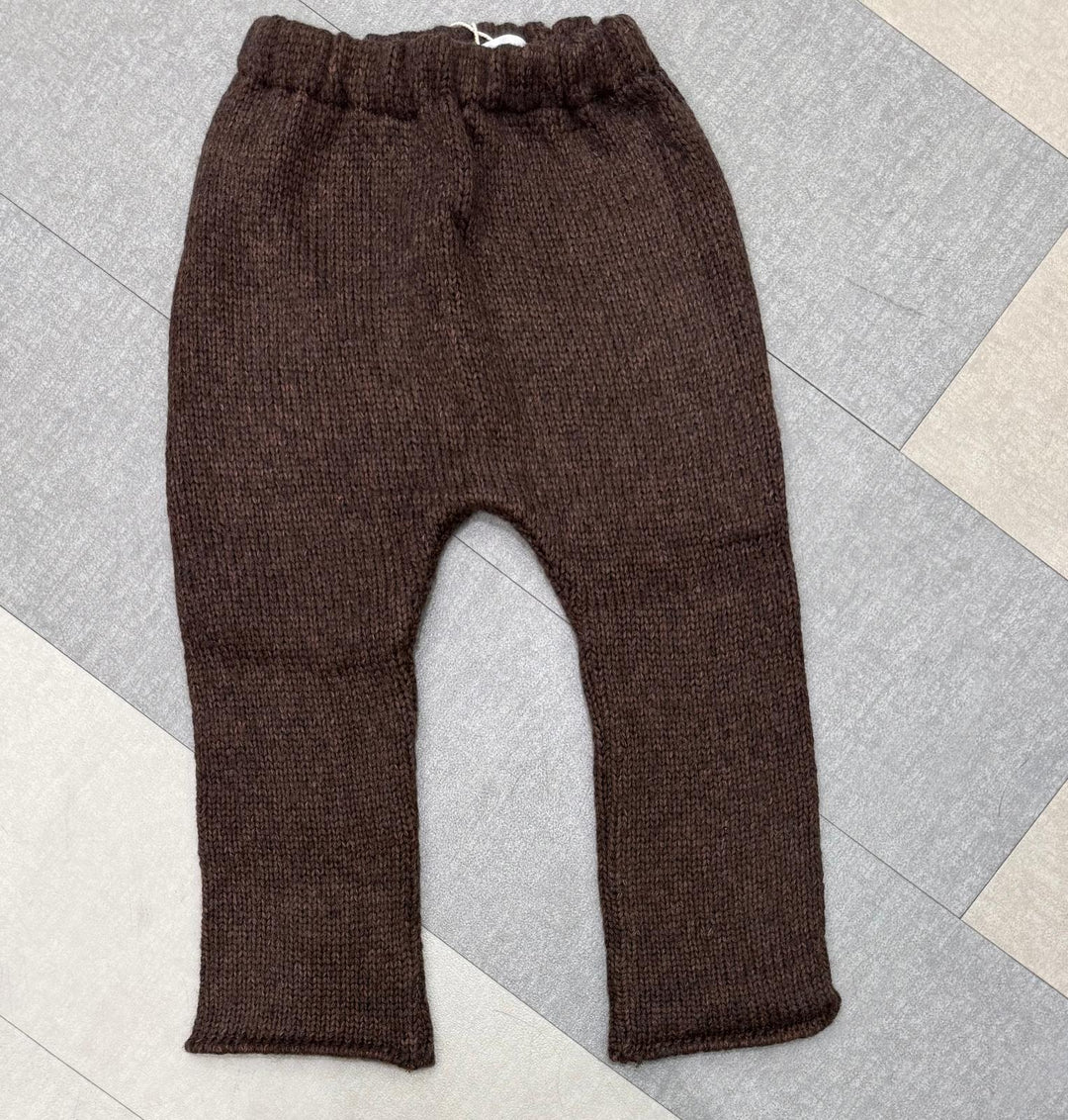 6064 BABY PANTS INUK RIBBED CHOCO