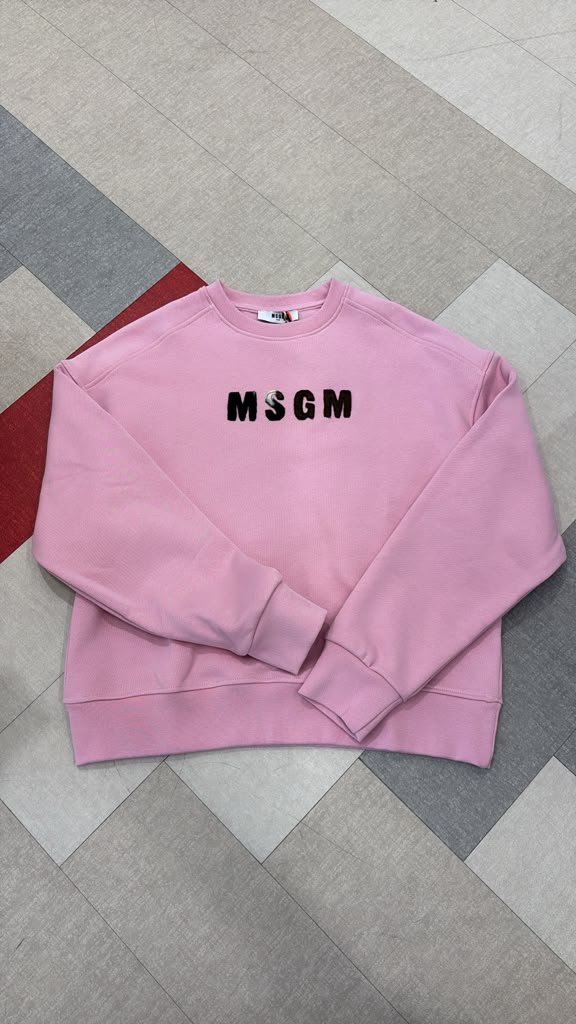 F6MSJGSW068 PINK NECT BOXY SWEATSHIRT GIRL