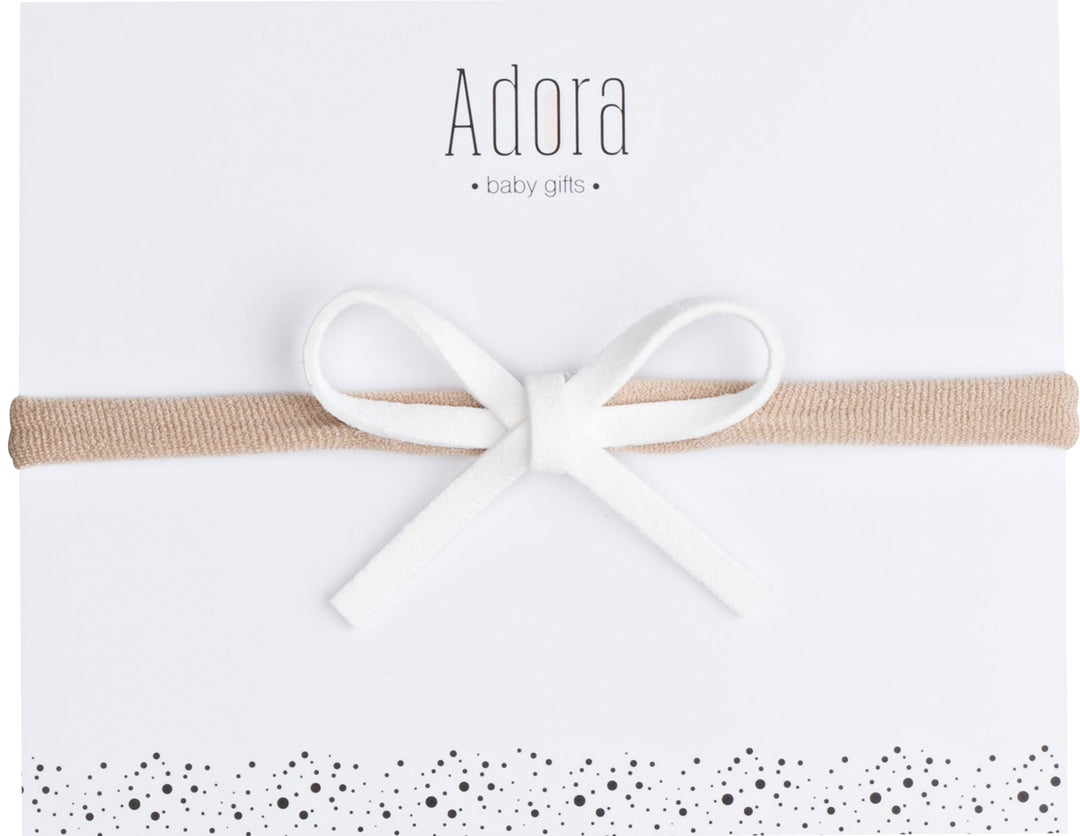 ADORA CLASSIC MINI HEADBAND-White