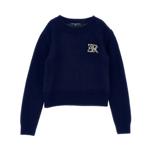 Z9H602 PULL GIROCOLLO MIX ALPACA - NERO