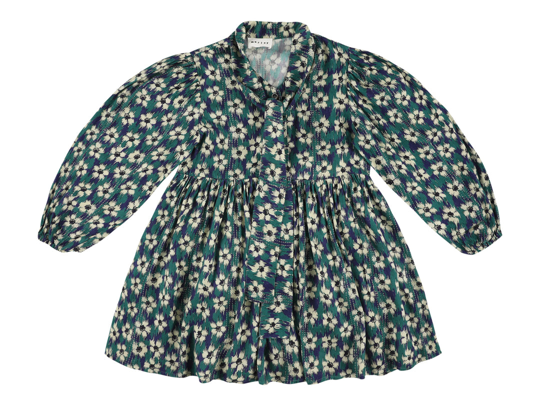 ZAS DRESS WITH BOW NAVY