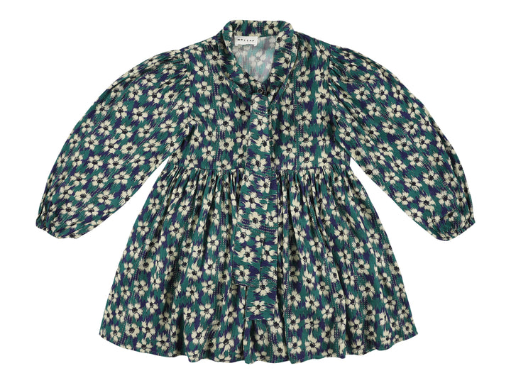 ZAS DRESS WITH BOW NAVY
