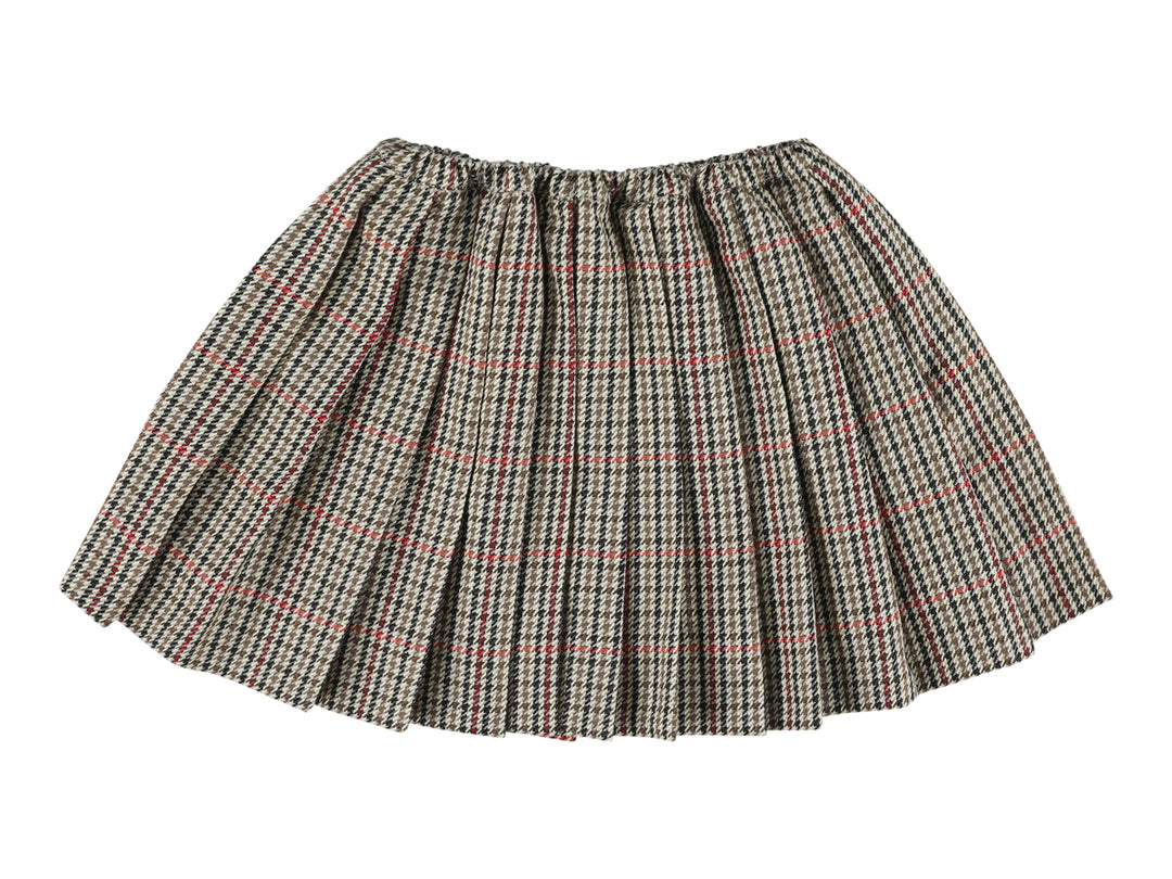 ZUZU LONG SKIRT WITH PLEATS BEIGE