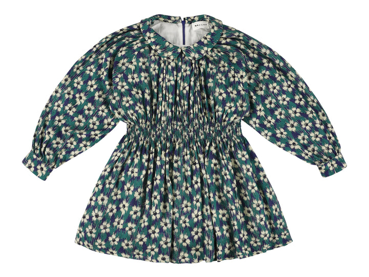ZOLA DRESS WITH SMOCK NAVY
