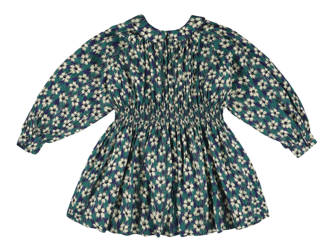ZOLA DRESS WITH SMOCK NAVY