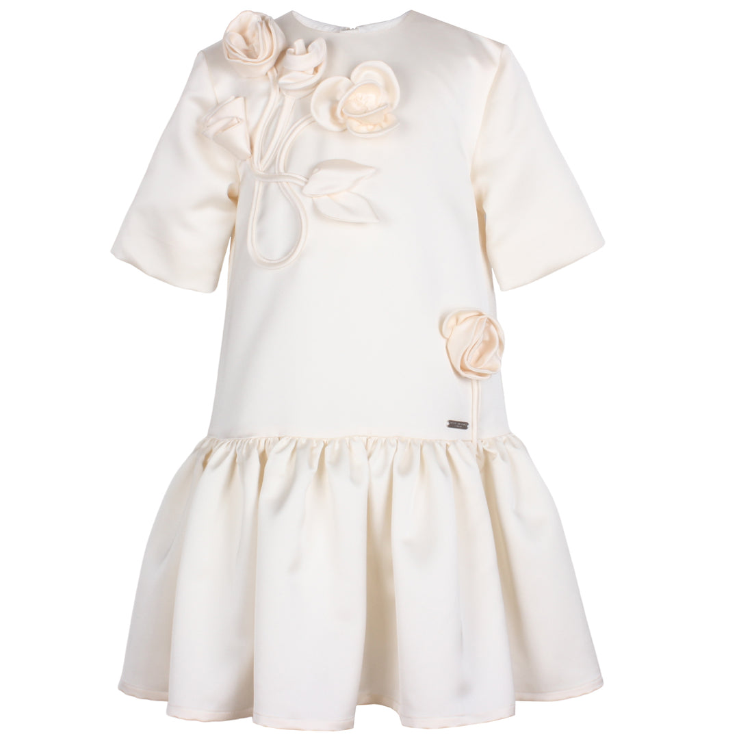 AZ-41609 Zynnia Dress - Creme Satin
