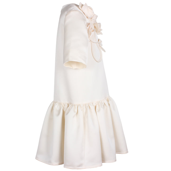 AZ-41609 Zynnia Dress - Creme Satin