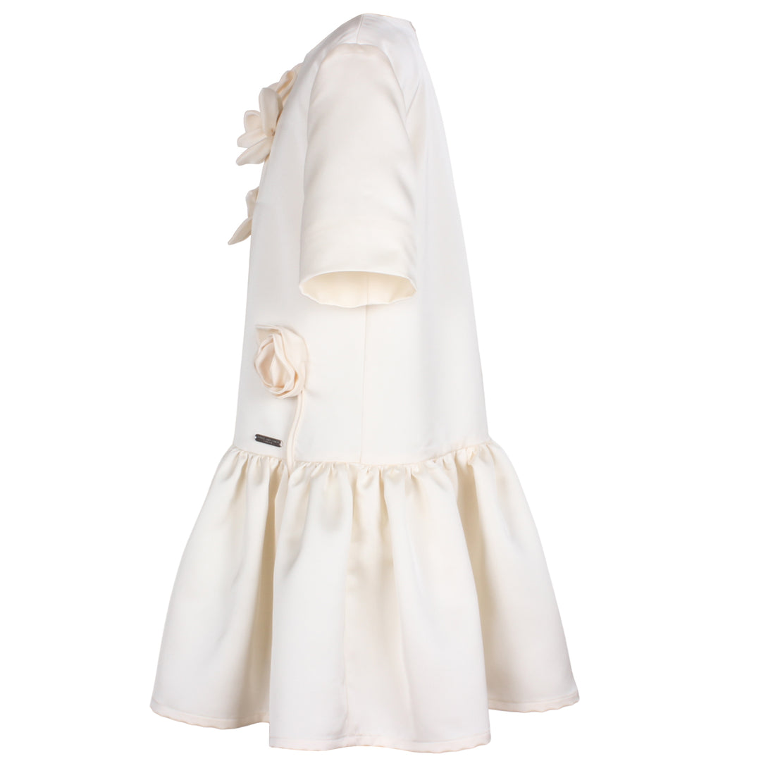 AZ-41609 Zynnia Dress - Creme Satin