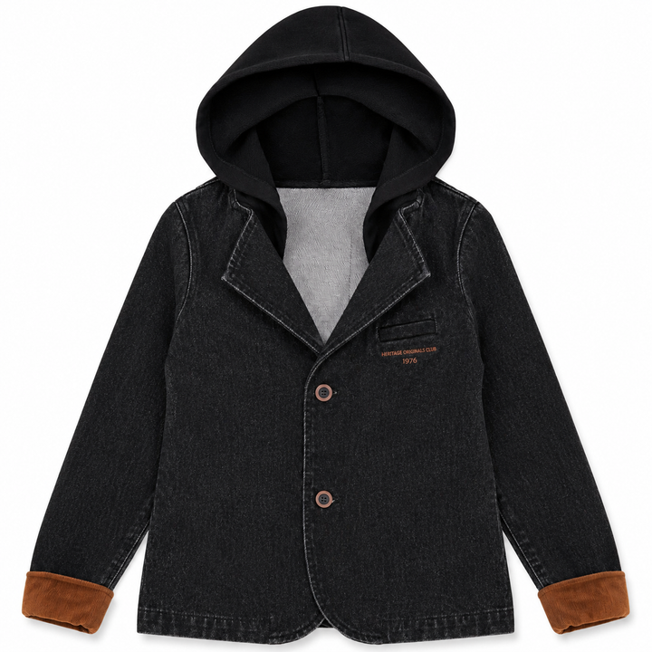 A2707BK GIRL HERITAGE BLAZER-Black