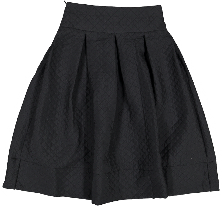 34205-SKIRT-Quilted Black