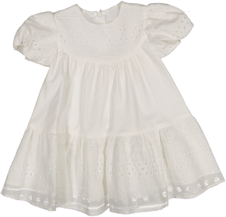 37119 DRESS S/SLV - LACE 4 POPLIN 3