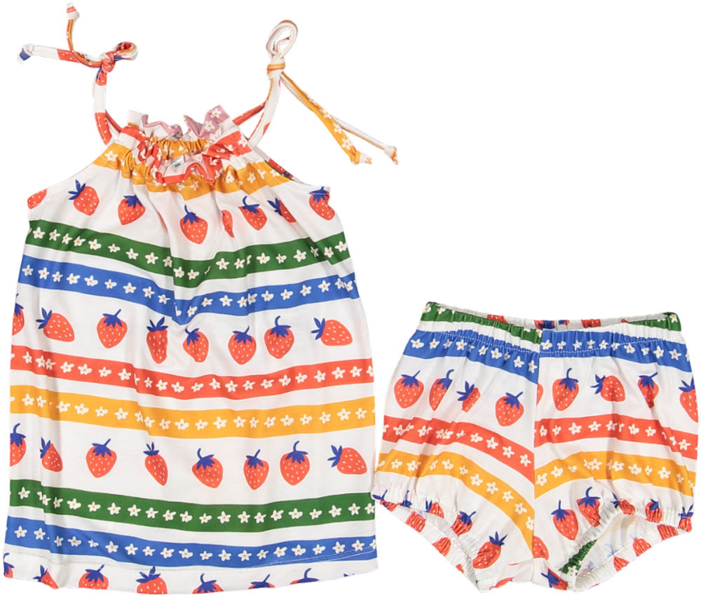 S87-BABY SET-Strawberry Rainbow