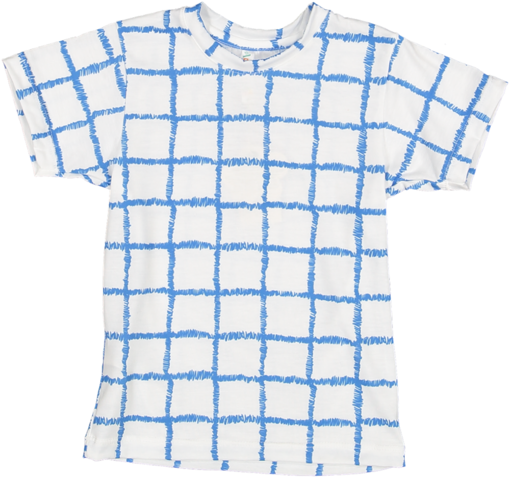 TS84-KIDS TSHIRT-Blue Lines