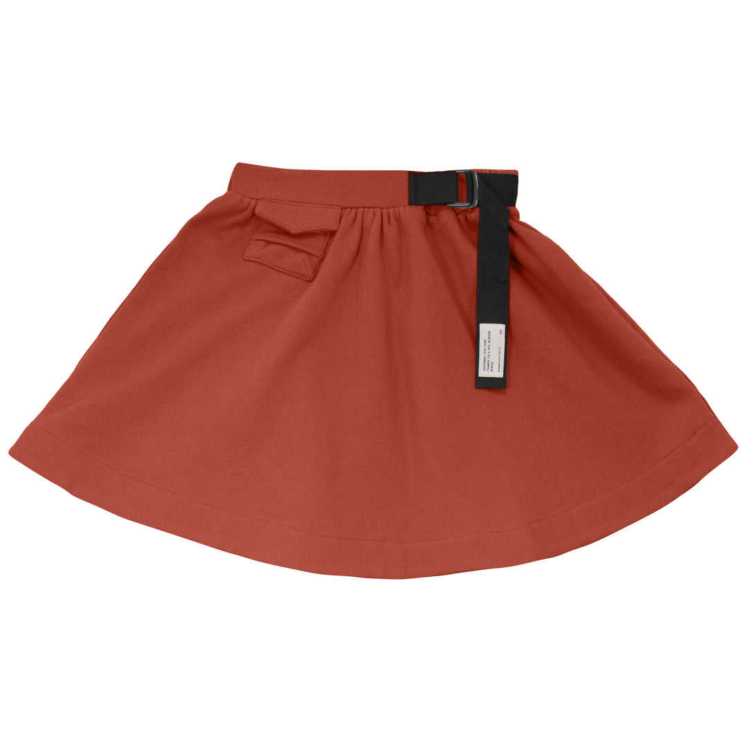 B2731RU GIRL SWEAT SKIRT-Rust