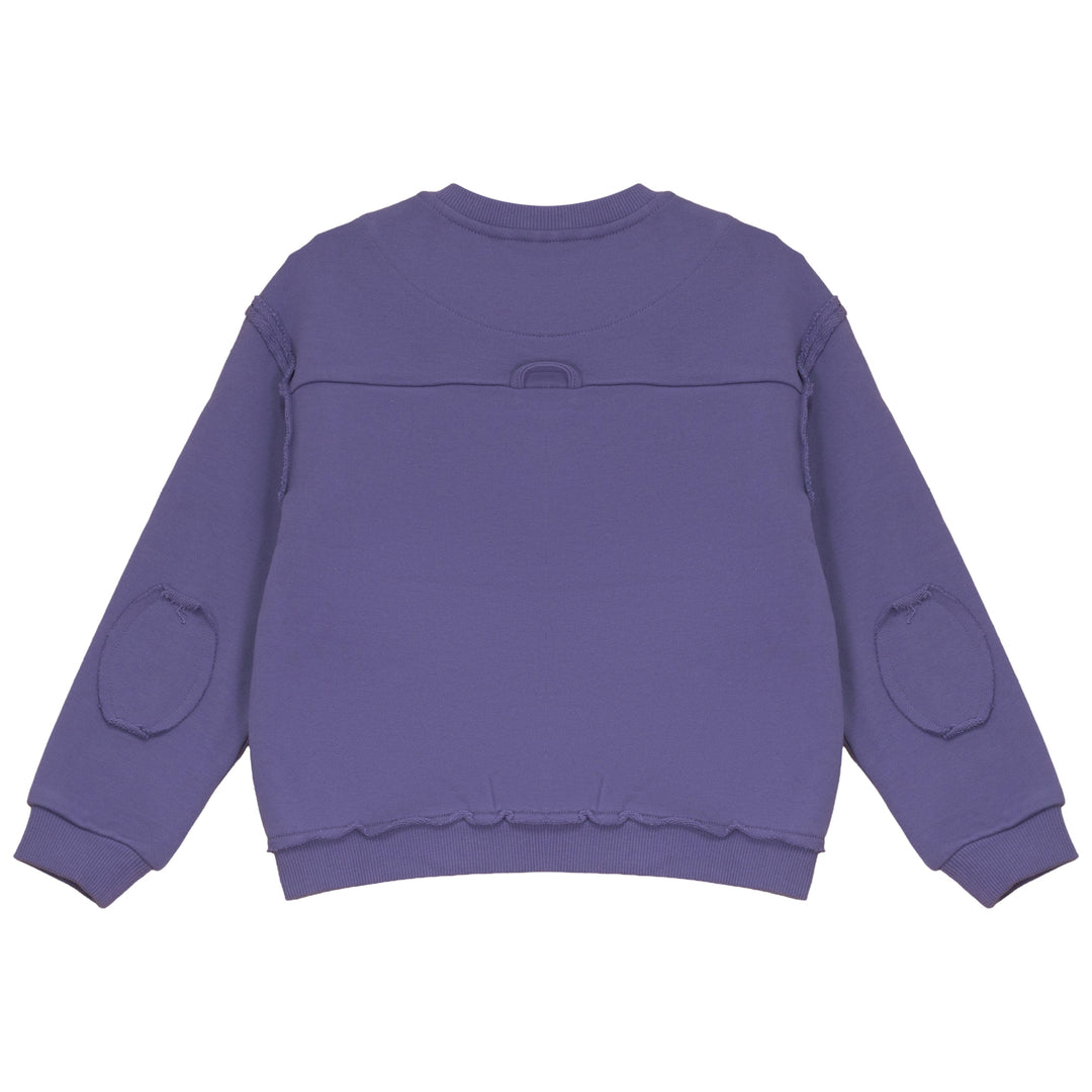 B2736PU GIRL SWEATSHIRT WITH embroidery