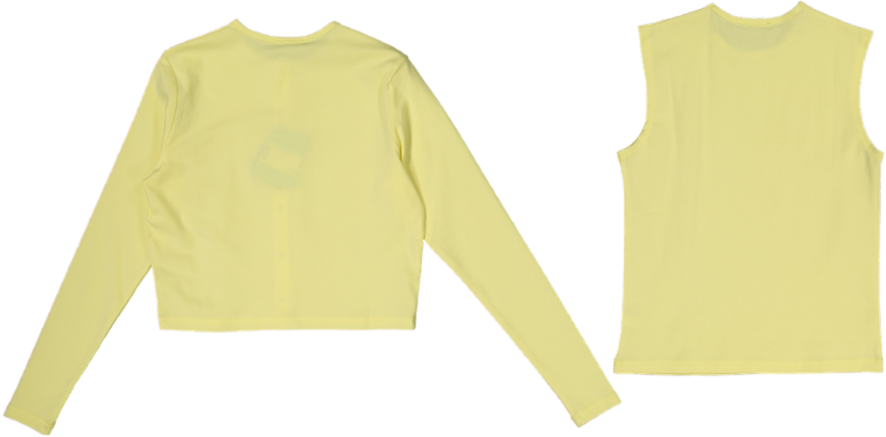 B6S602T-B-Flat Twin Set- Lemon