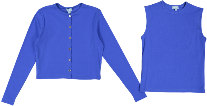 B6S602T-C-Flat Twin Set- Blueberry