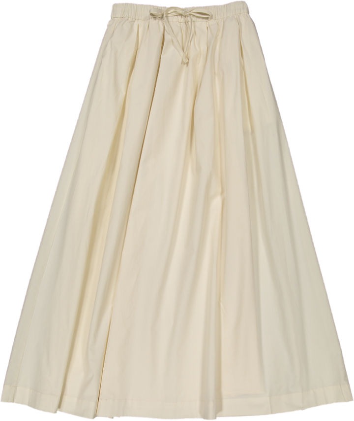 VB5007S-DRAWSTRING POCKET SKIRT -cream