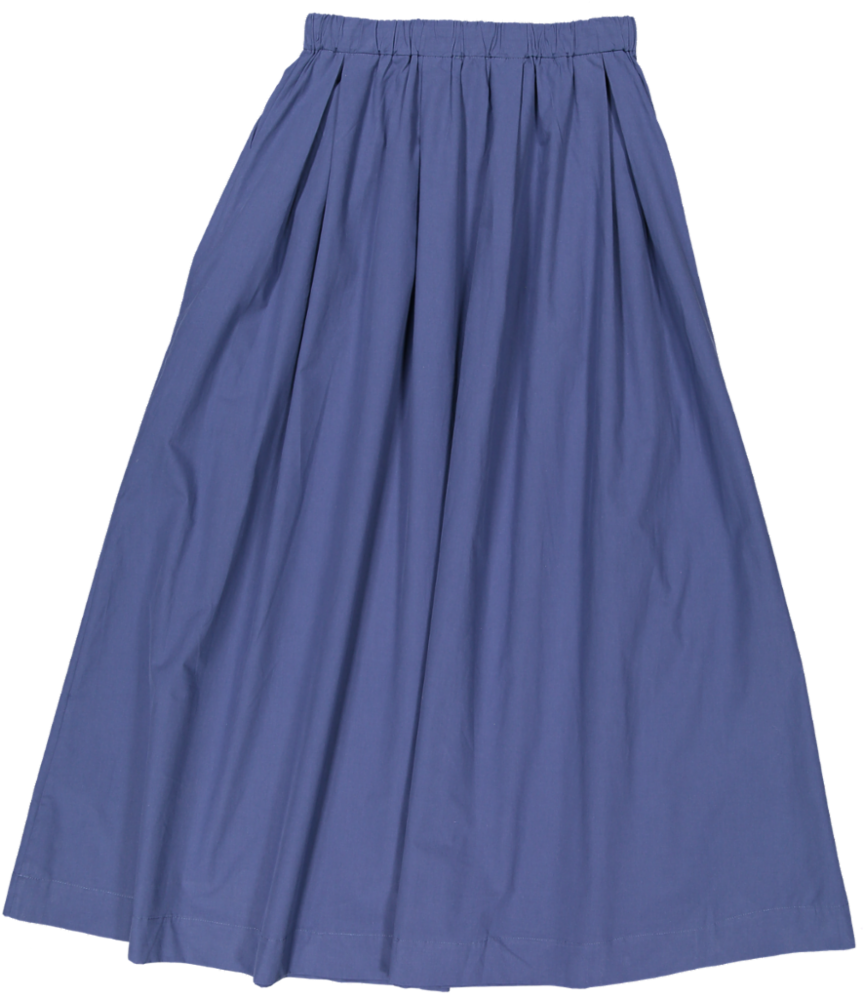 VB5007S-DRAWSTRING POCKET SKIRT -indigo