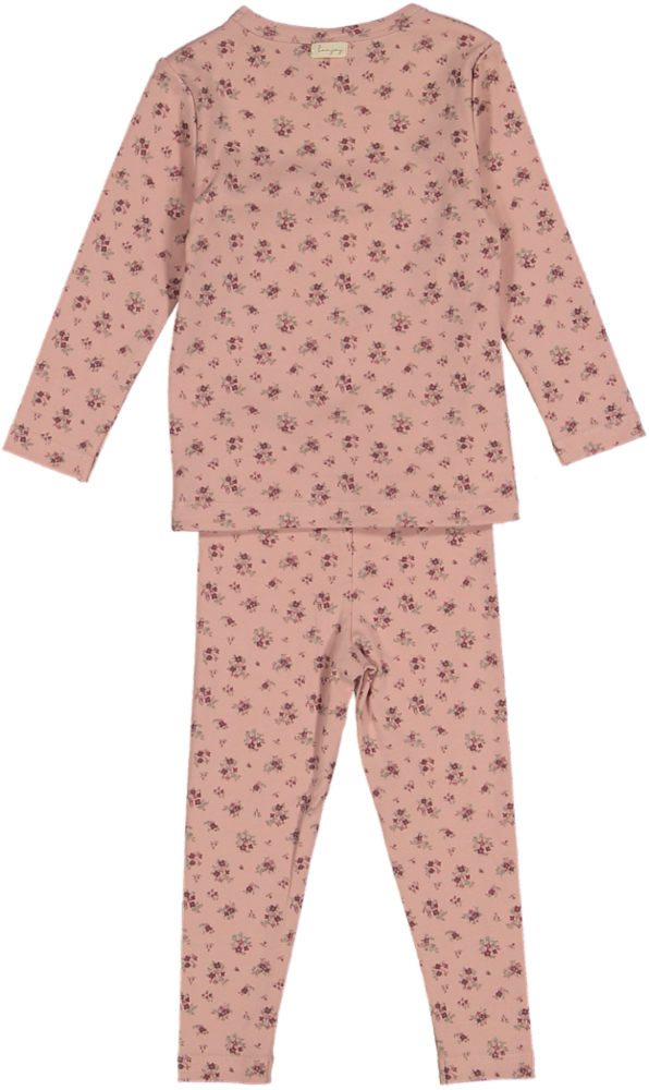 BPSS260063LP-Garden Party Long Sleeve Pj's-Cluster Pink