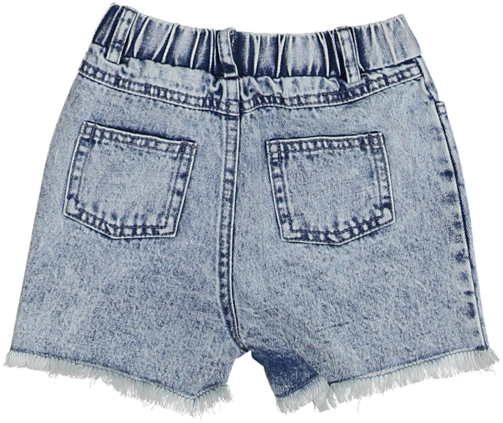 BTSS26025S-Jean Patch Shorts-Blue Denim