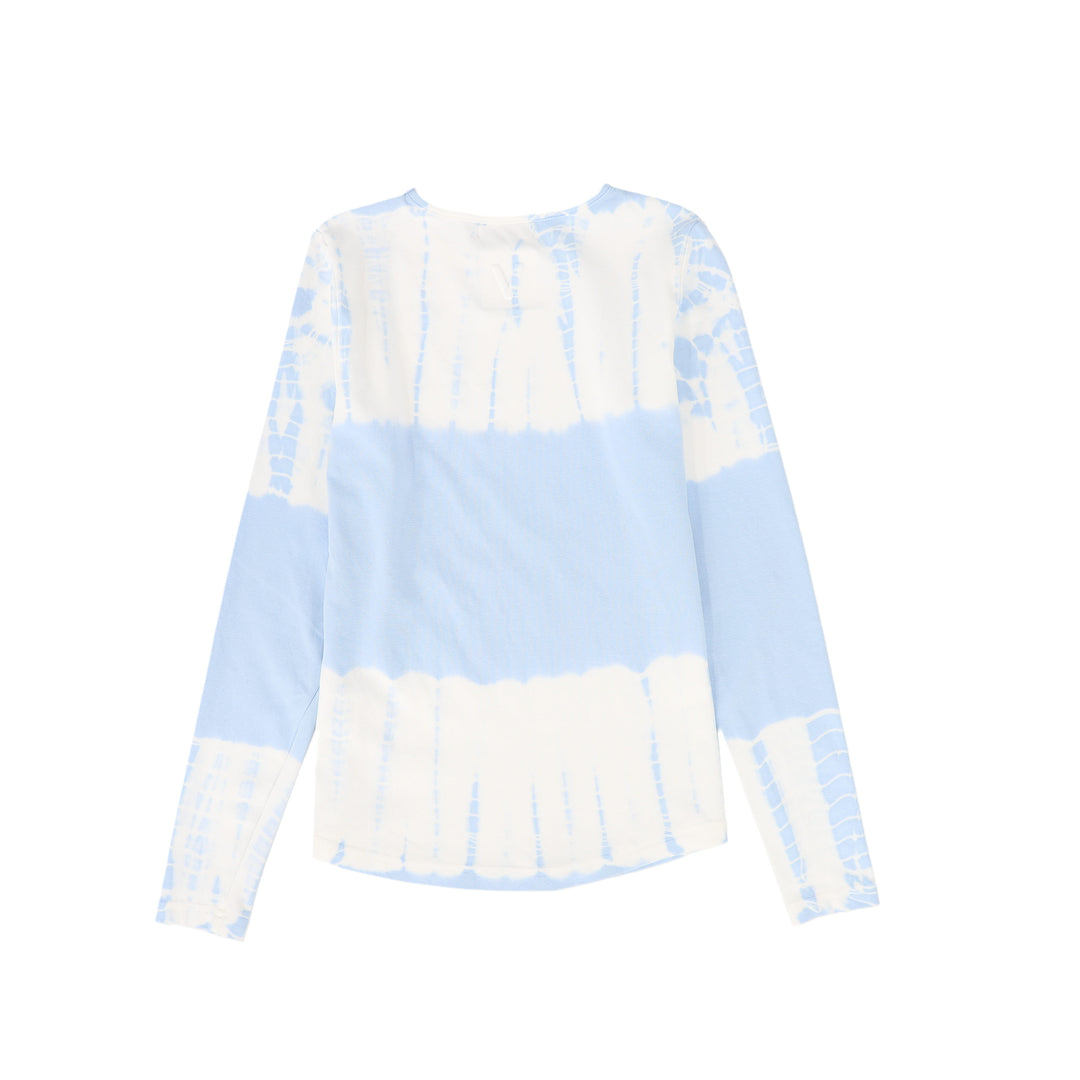 C-18631-Tie Dye Tee -Light Blue