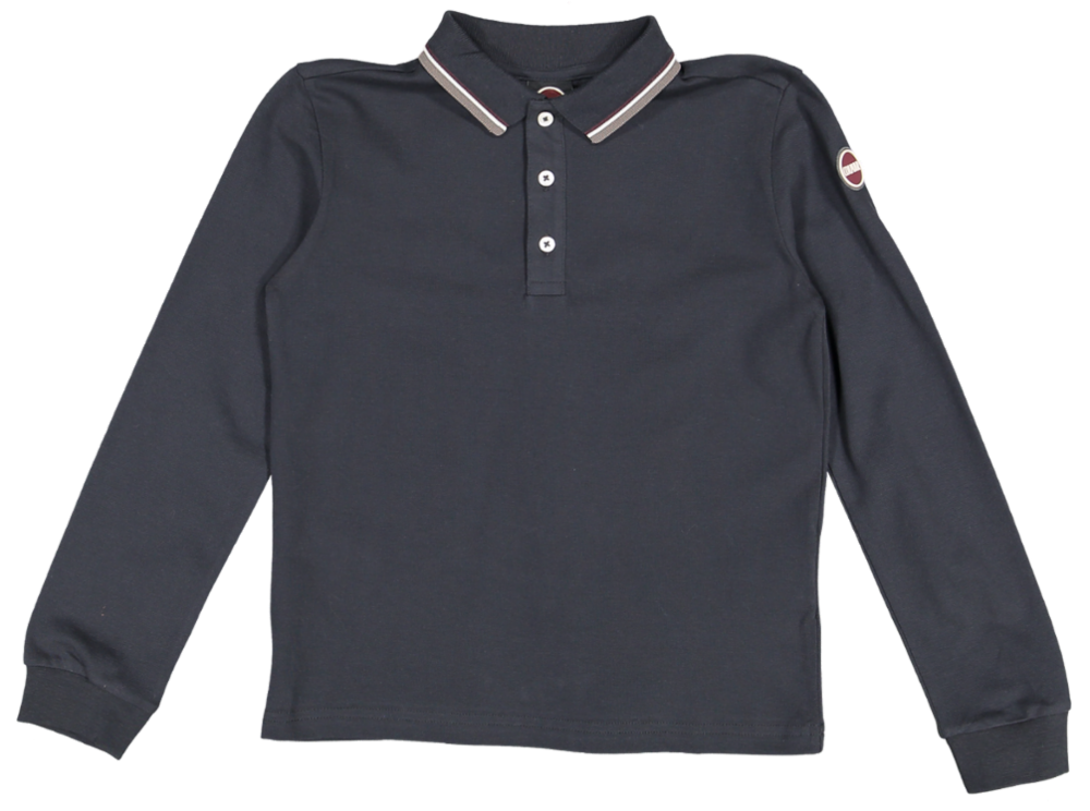 253592N/4SH-JUNIOR L/S POLO-NAVY