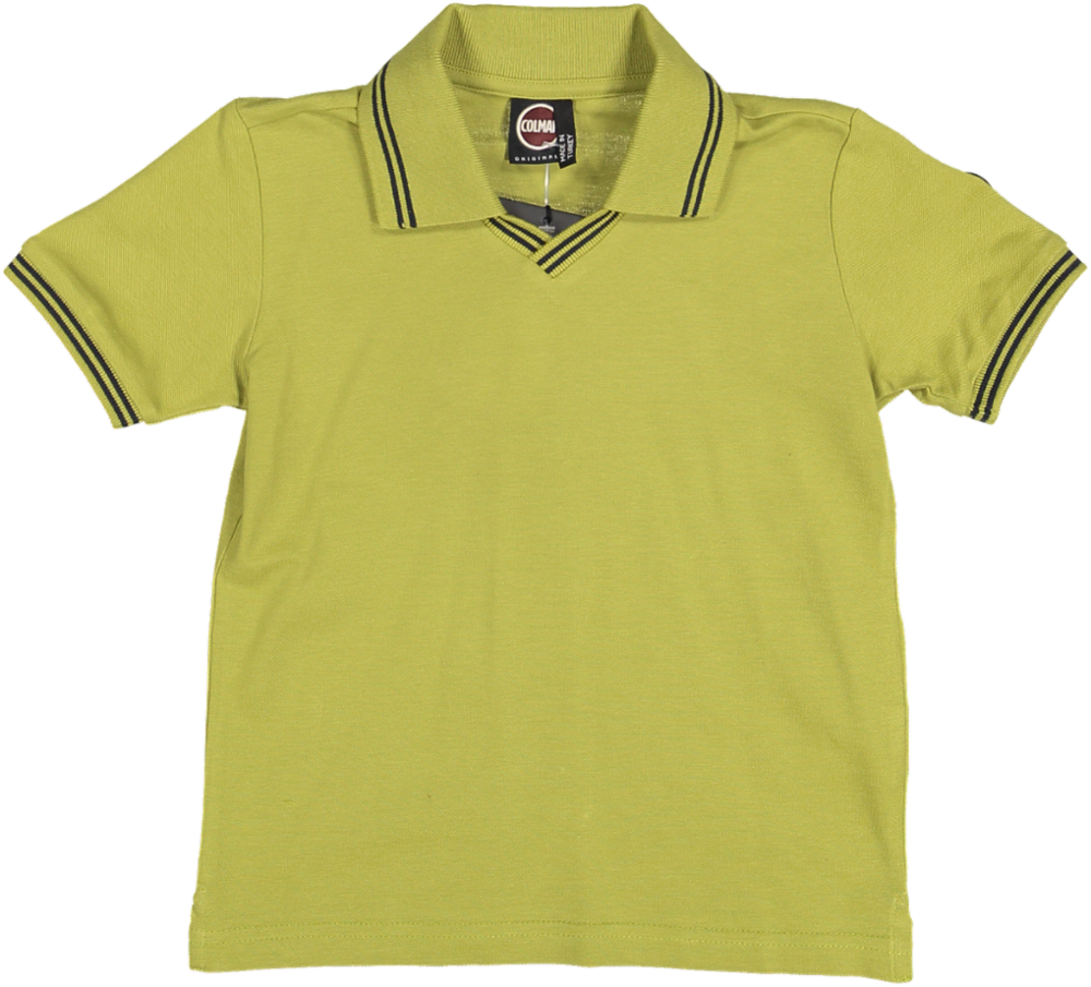 3572 - POLO WITH  LINES ON NECK AND STRIPES ON ARMHOLES - BEETLE NAVY BLUE