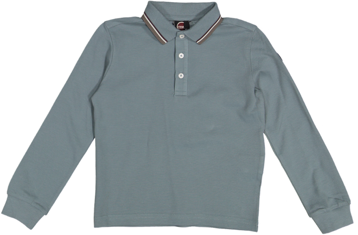 3592N POLO WITH THREE-COLORED LINES ON NECK AND STRIPES ON ARMHOLES - RAILWAY