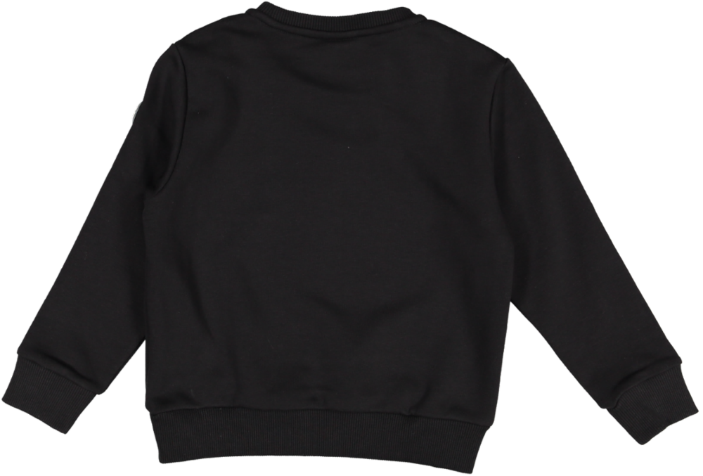 3680-SOFT CRE-NECK SWEATSHIRT-Black