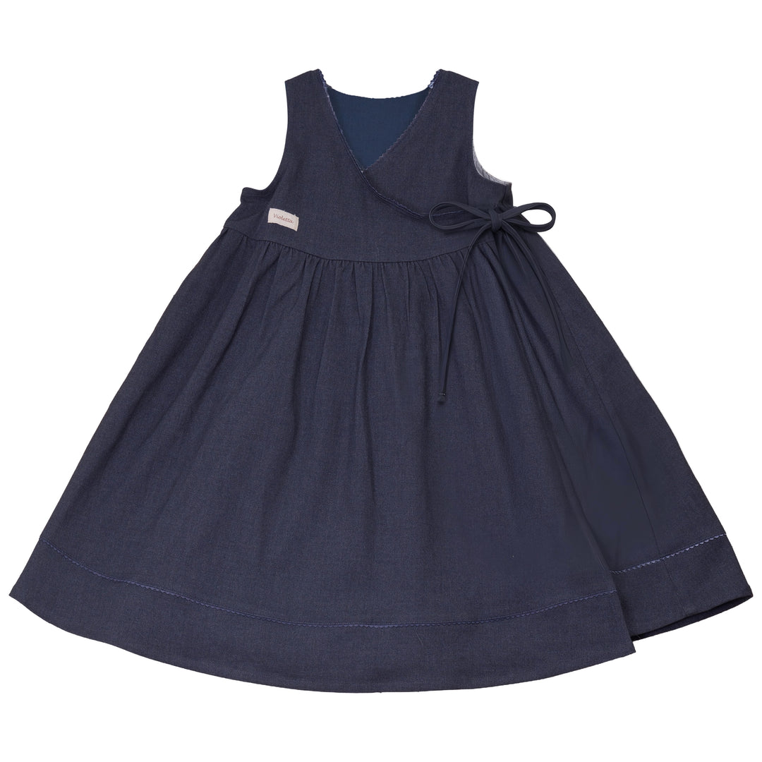 Coming Soon!! D2720BL GIRL WRAP DRESS