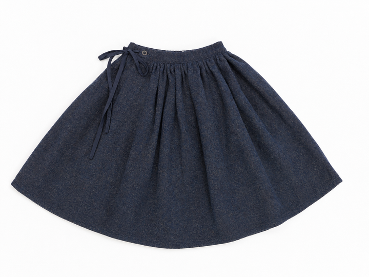 D2721BL GIRL WRAP SKIRT