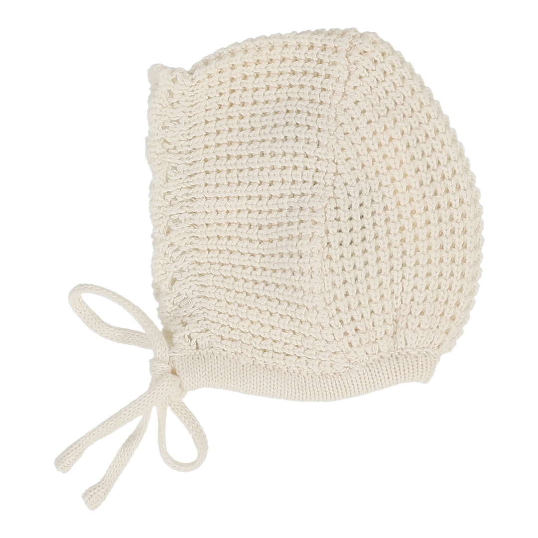 Chunky Knit Bonnet-Classic-Cream Scallop