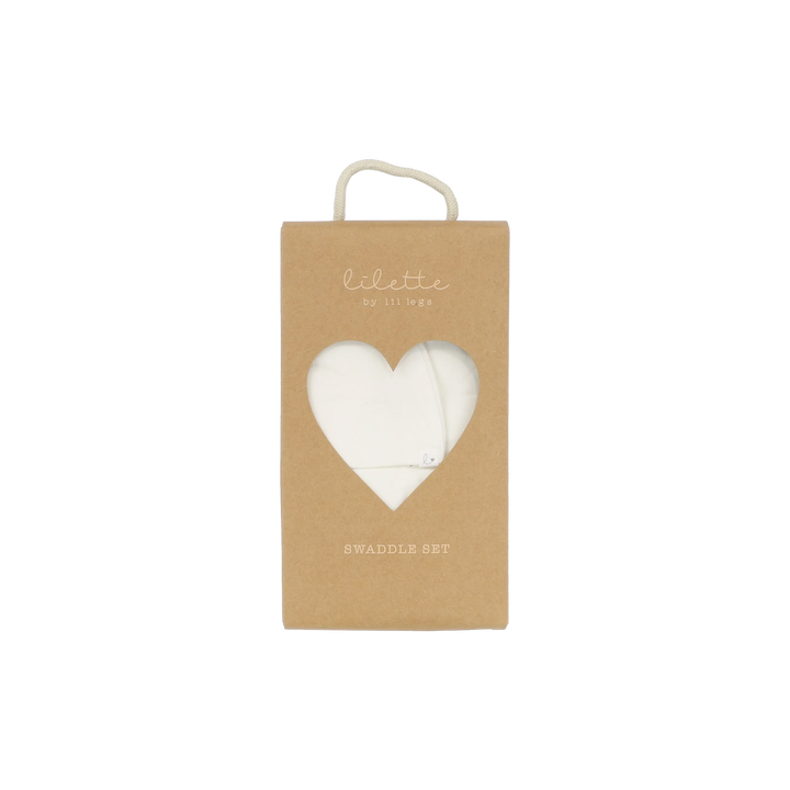 BAMBOO SWADDLE SET-Cream