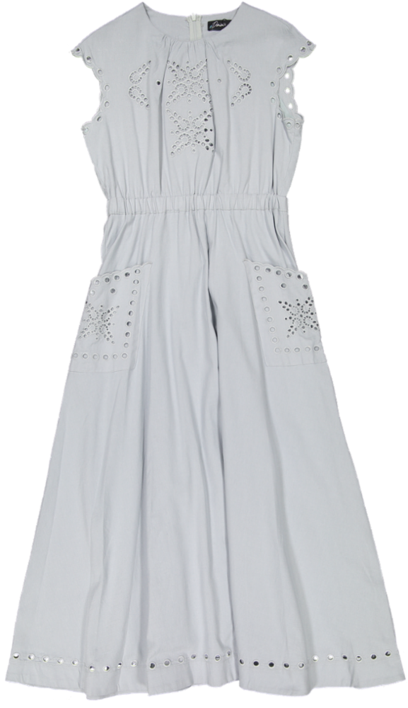 D50471A DRESS-LIGHT BLUE/GRAY