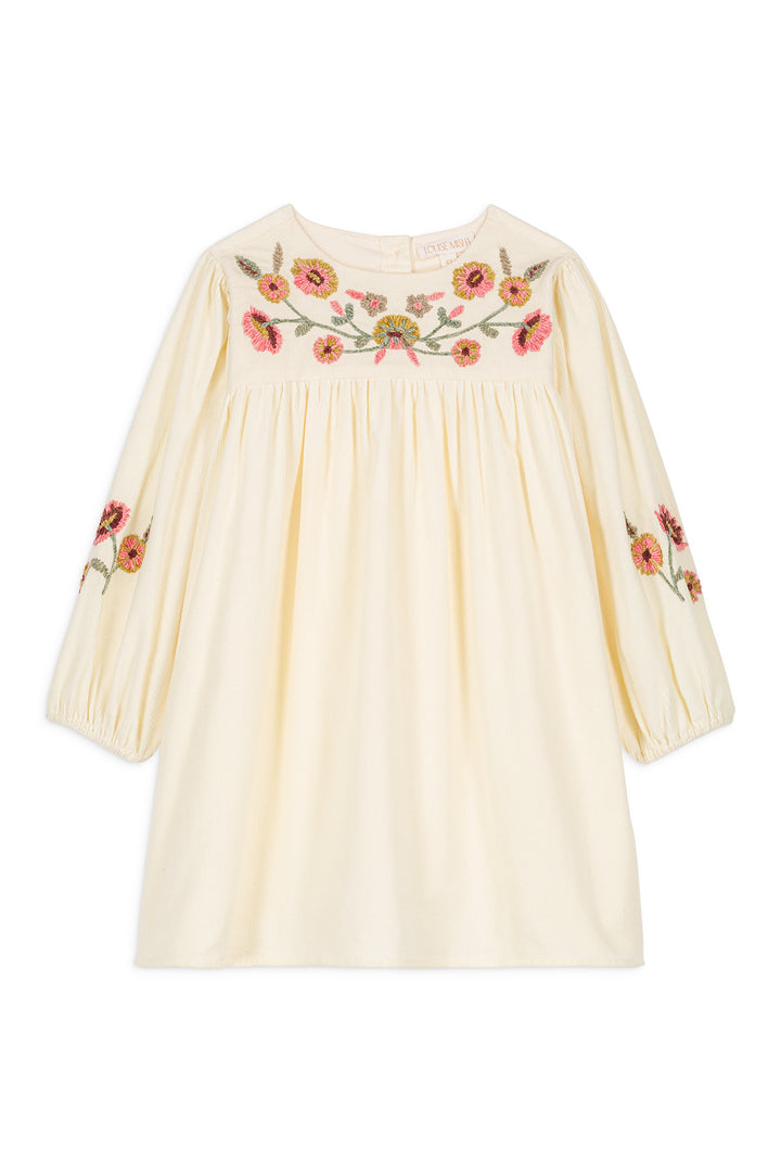 DRESS SOPHIA-Ivory Ench Fields