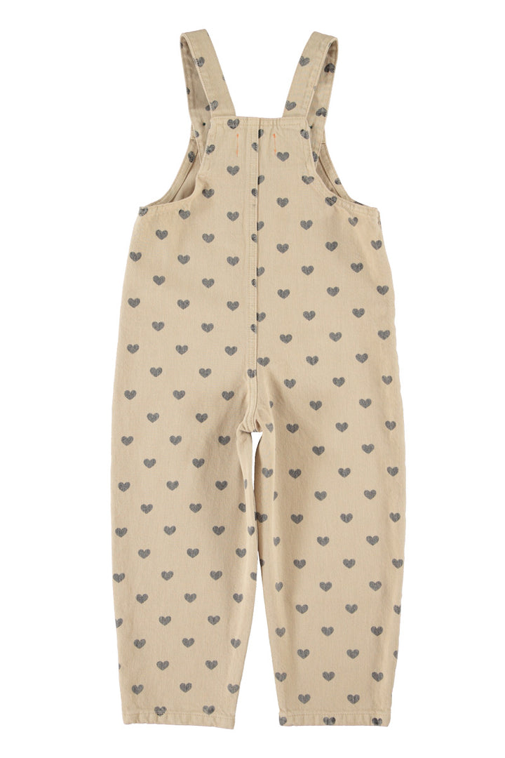 BM2608.K DUNGAREES - BEIGE W/ BLACK HEARTS