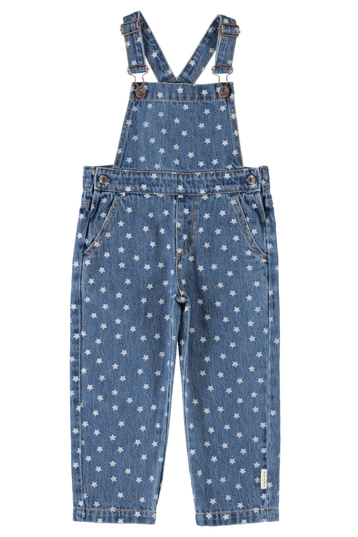 MN2605 DUNGAREES - WASHED NAVY DENIM W/ STARS