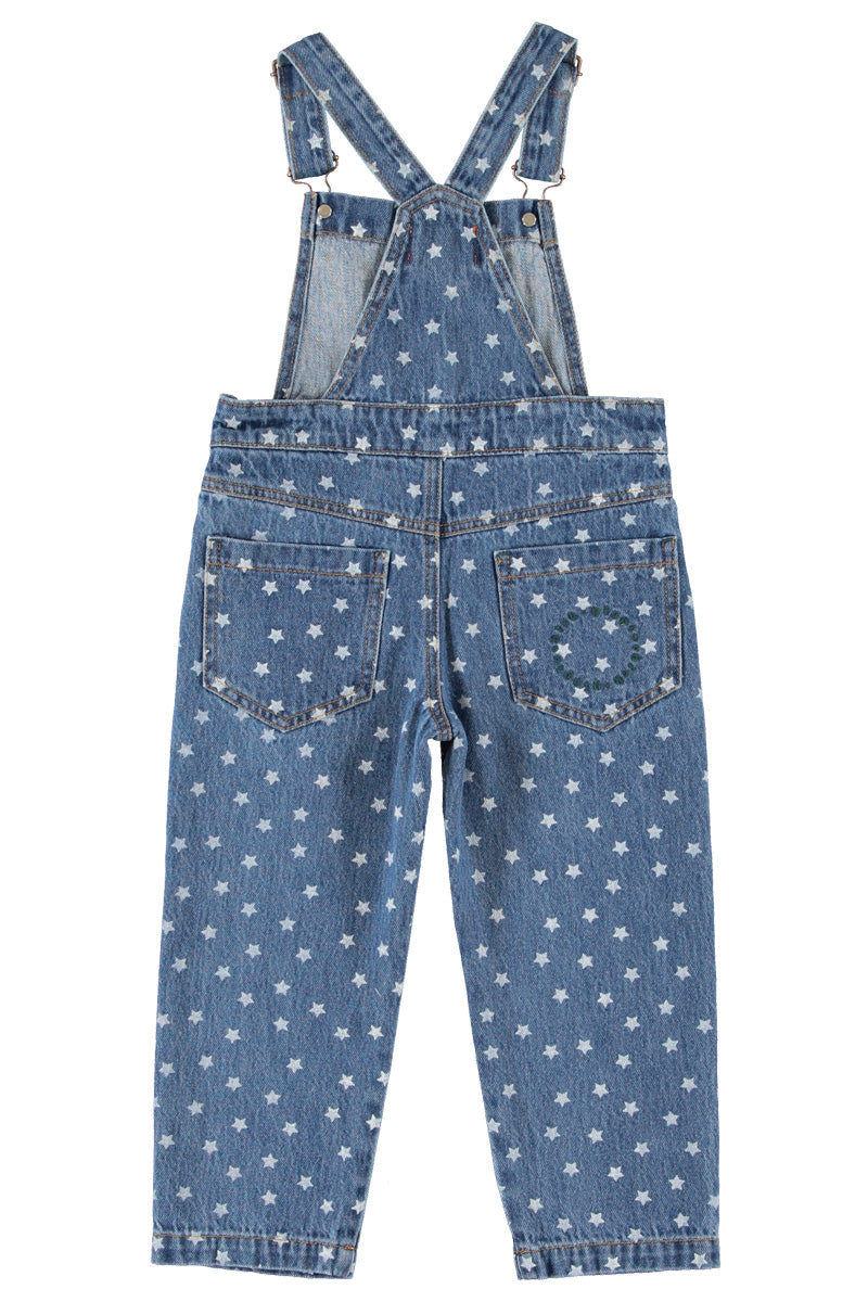 MN2605 DUNGAREES - WASHED NAVY DENIM W/ STARS