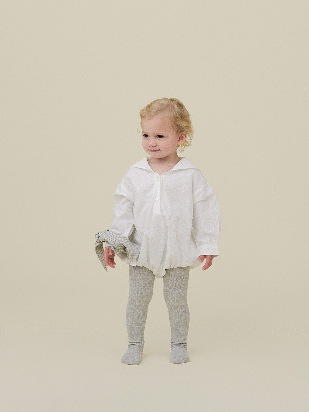 BABY)Marine Pure Romper-white