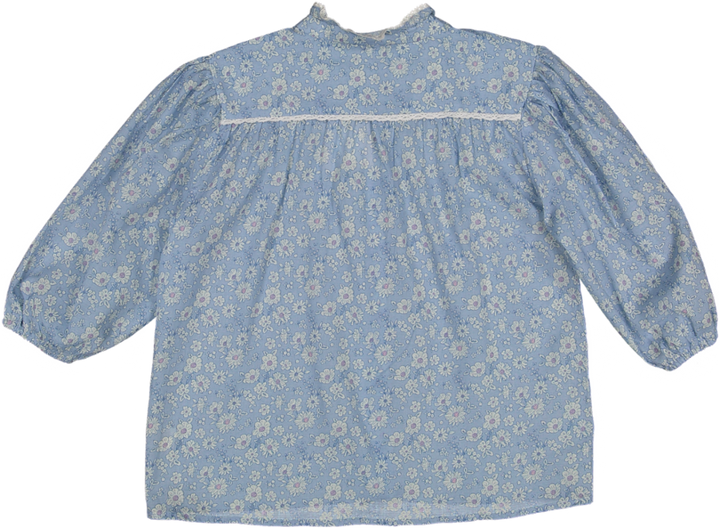 COCO BLOUSE-BLUE FLORAL