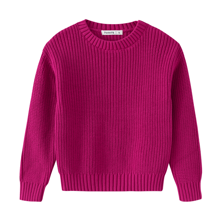 KNIT CREWNECK-PINK