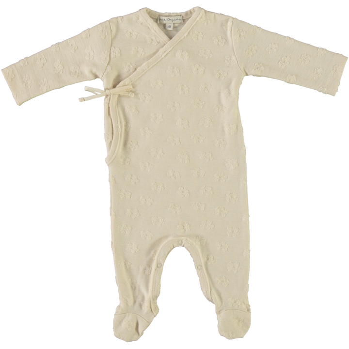 Fleury Wrap Overall/Bonnet SET-Natural