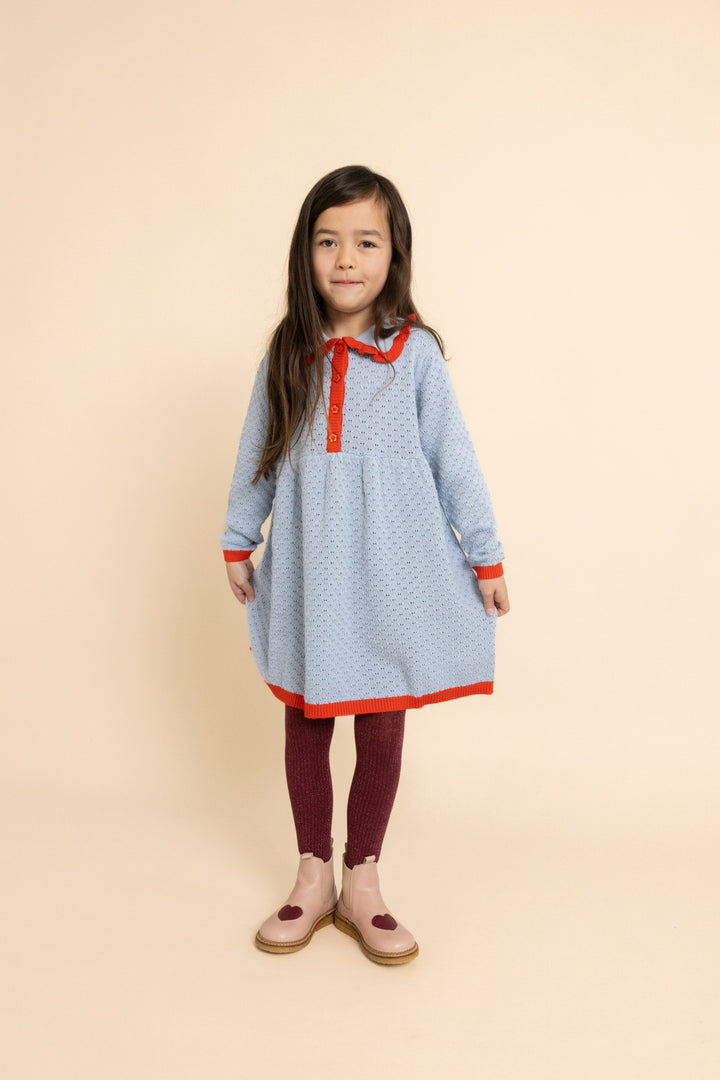F11021-Sylvie Dress-Steel Blue
