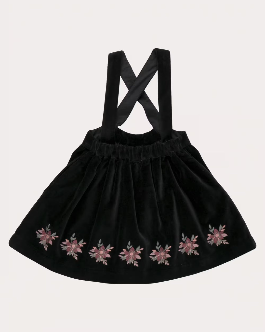 FB-FW26-00005 ANNIE SKIRT LONG - VELVET VELOURS BLACK