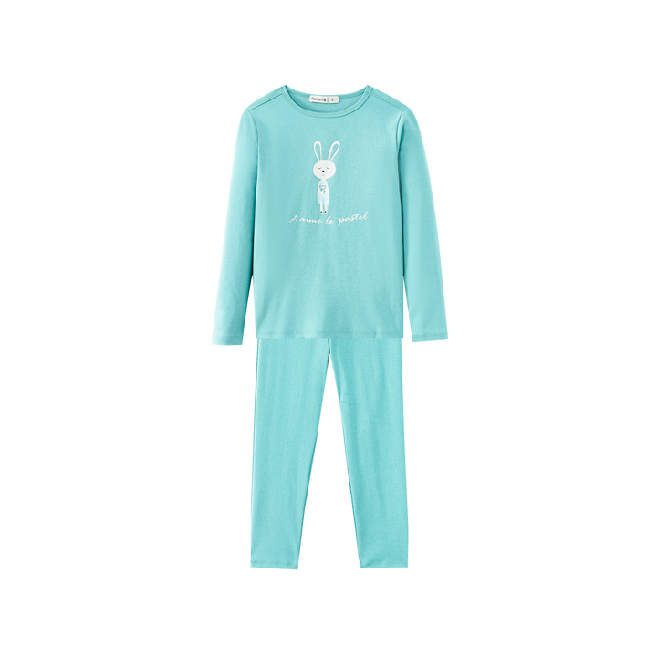 LITTLE BUNNY PAJAMA SET-BLUE