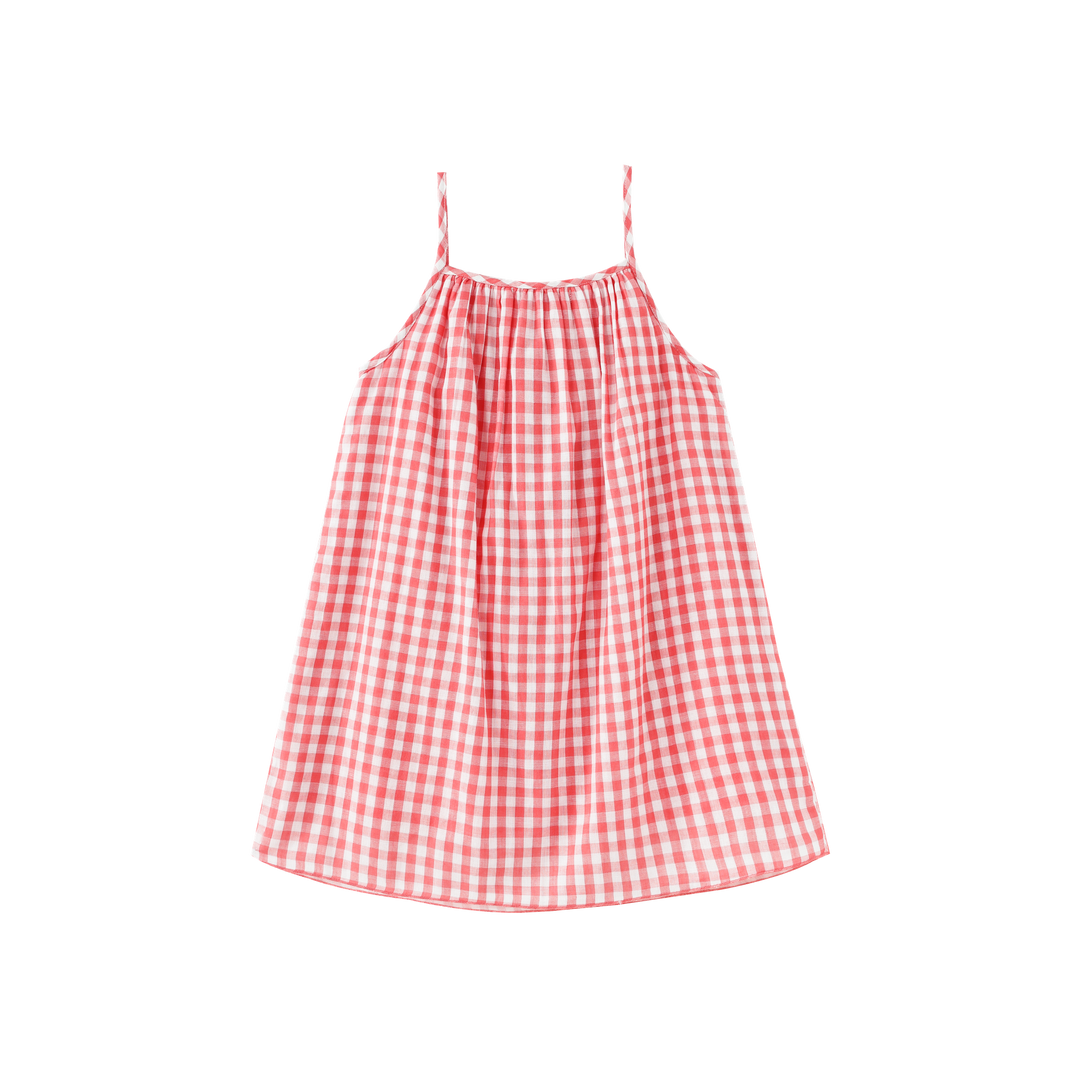 GINGHAM JUMPER-SHERBET MULTI
